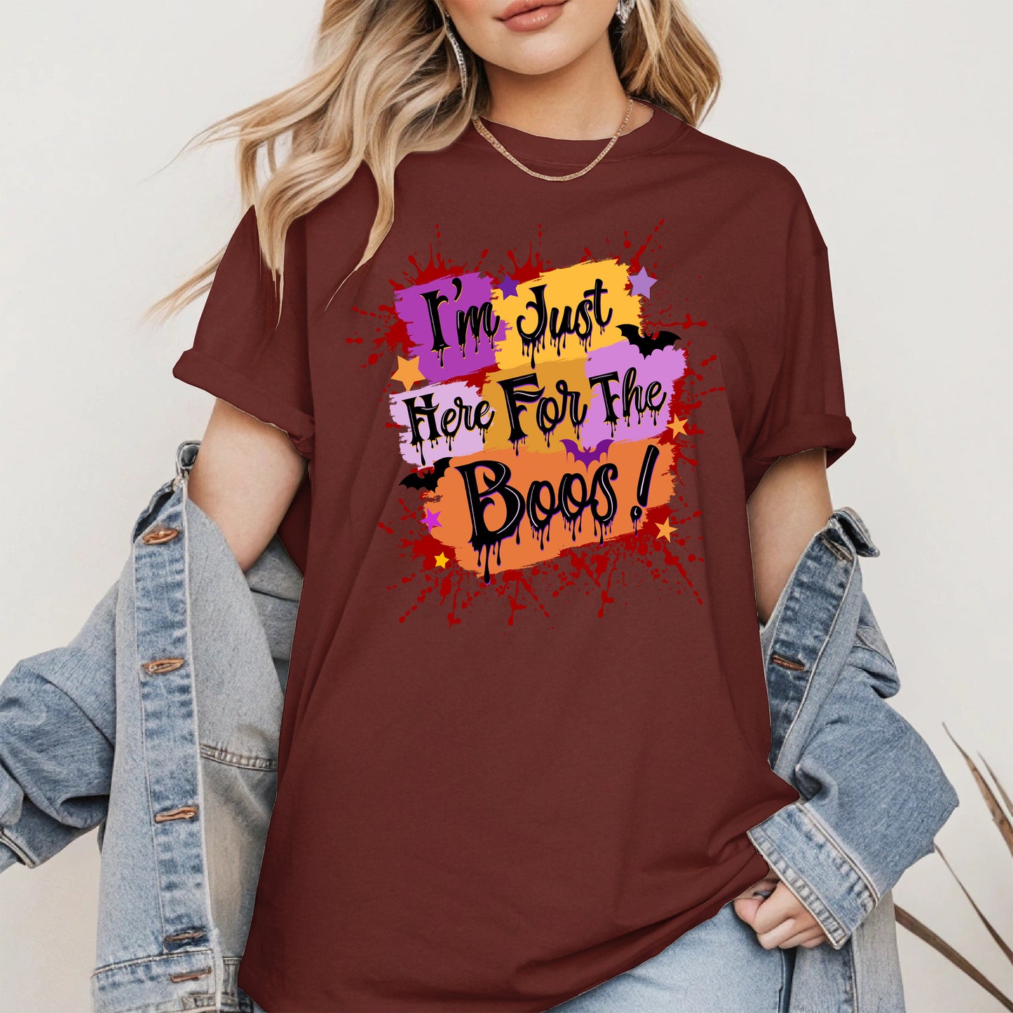 I'm just here for the Boos halloween shirt
