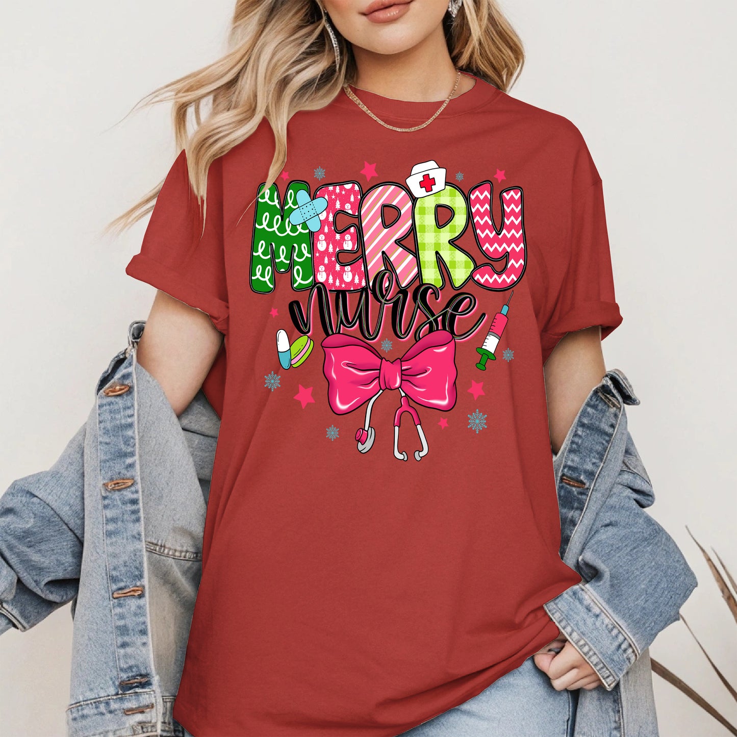 Cute Christmas Nurse Holiday Shirt