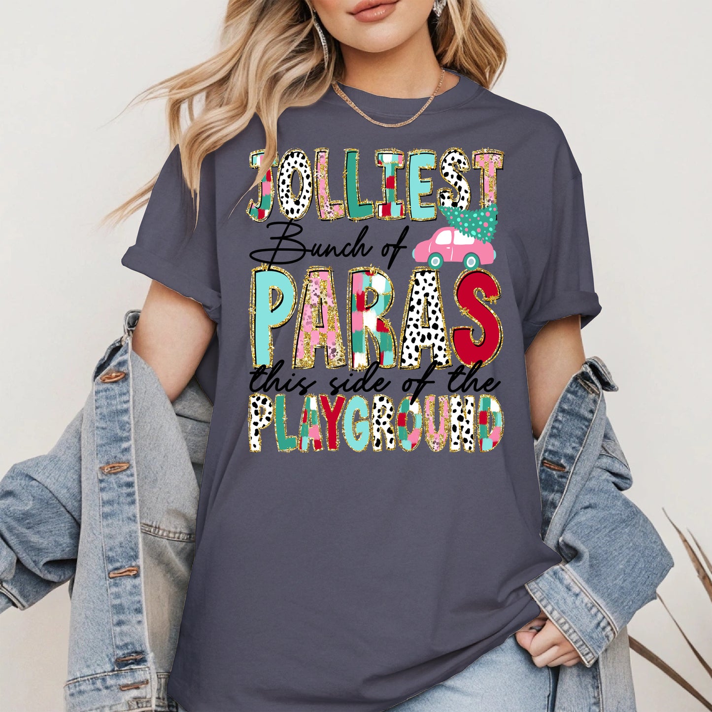 Jolliest Bunch of Teachers Christmas Shirt