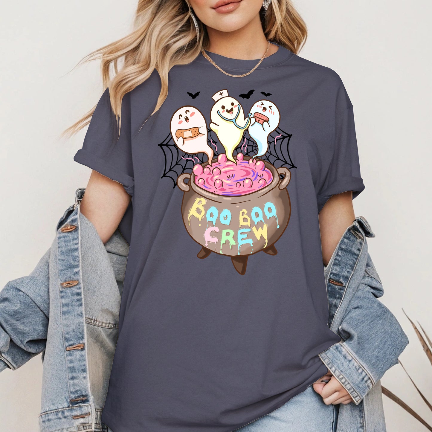 Boo Boo Crew – Cute Halloween Nurse Ghost Shirt