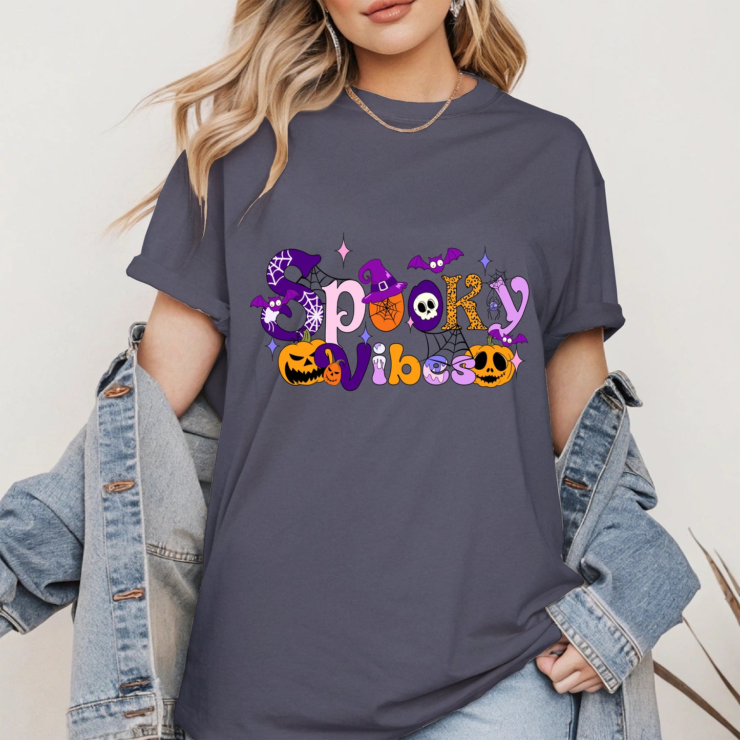 Spooky Vibes Halloween Sweatshirt