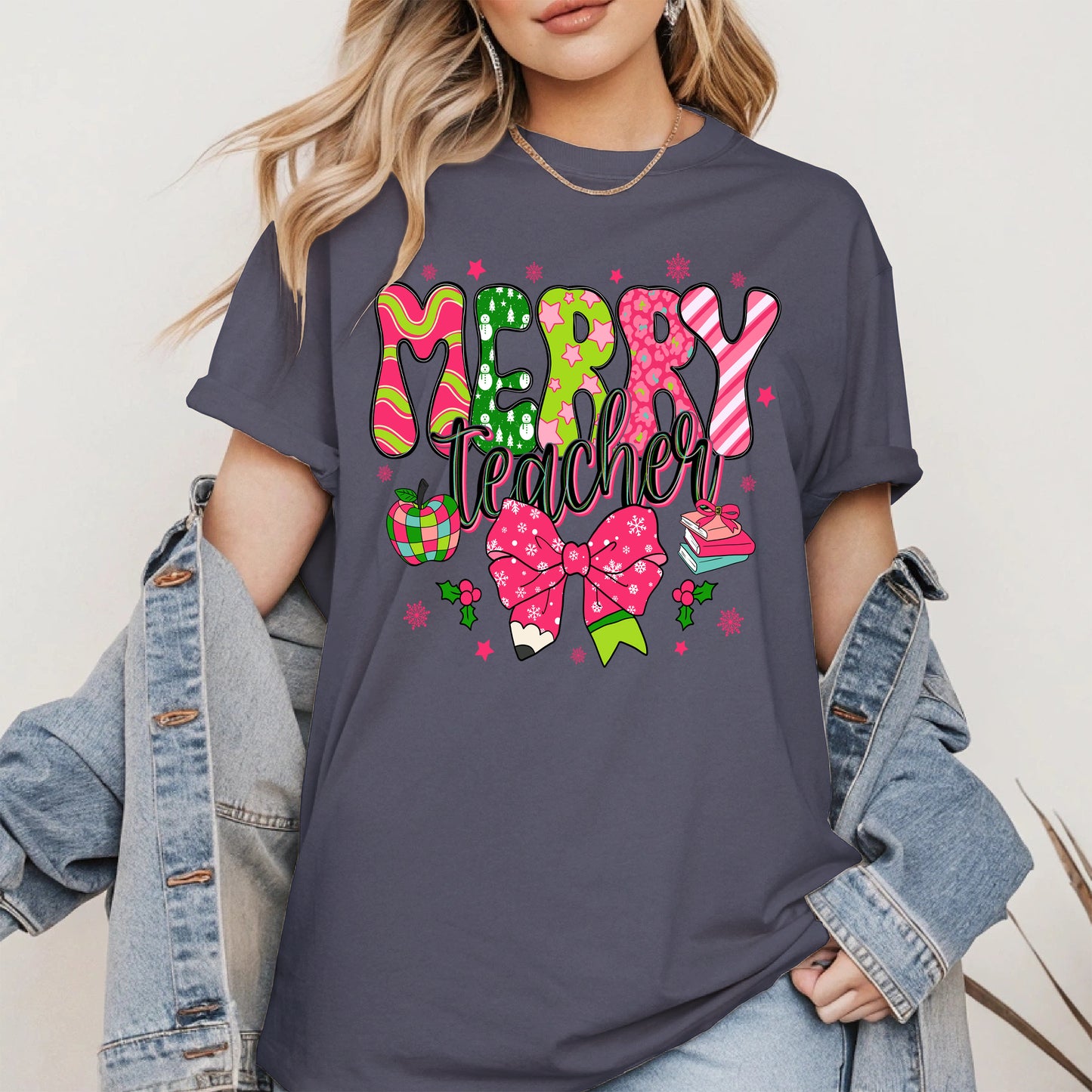 Merry Teacher Christmas Shirt