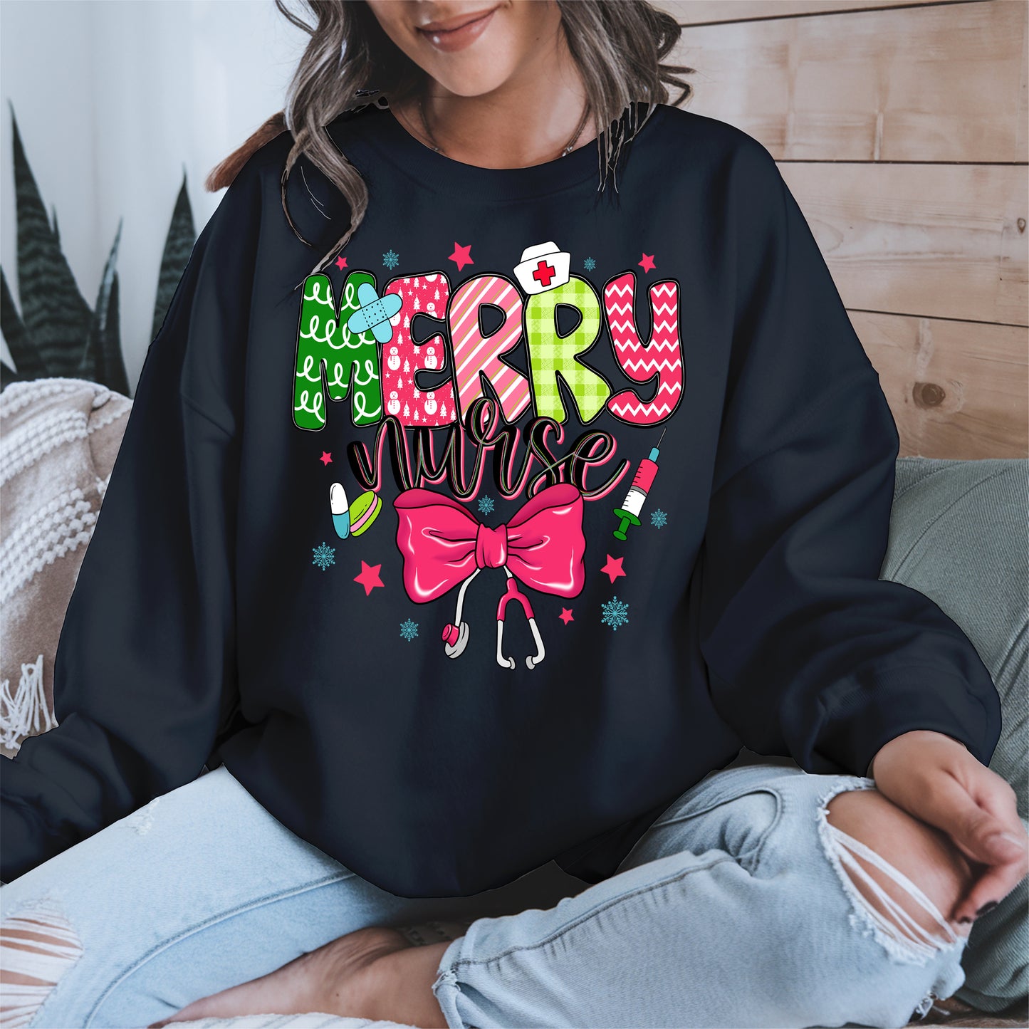 Cute Christmas Nurse Holiday Shirt