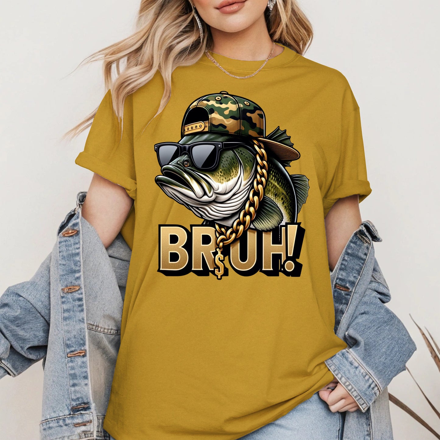 Funny Bass Fish Bruh Shirt Hoodie Sweatshirt