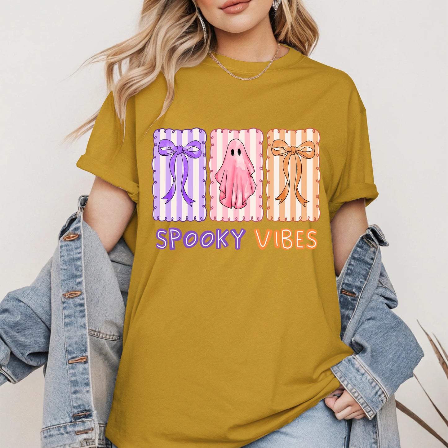 Spooky Vibes Shirt Hoodie Sweatshirt for Halloween and Fall Looks