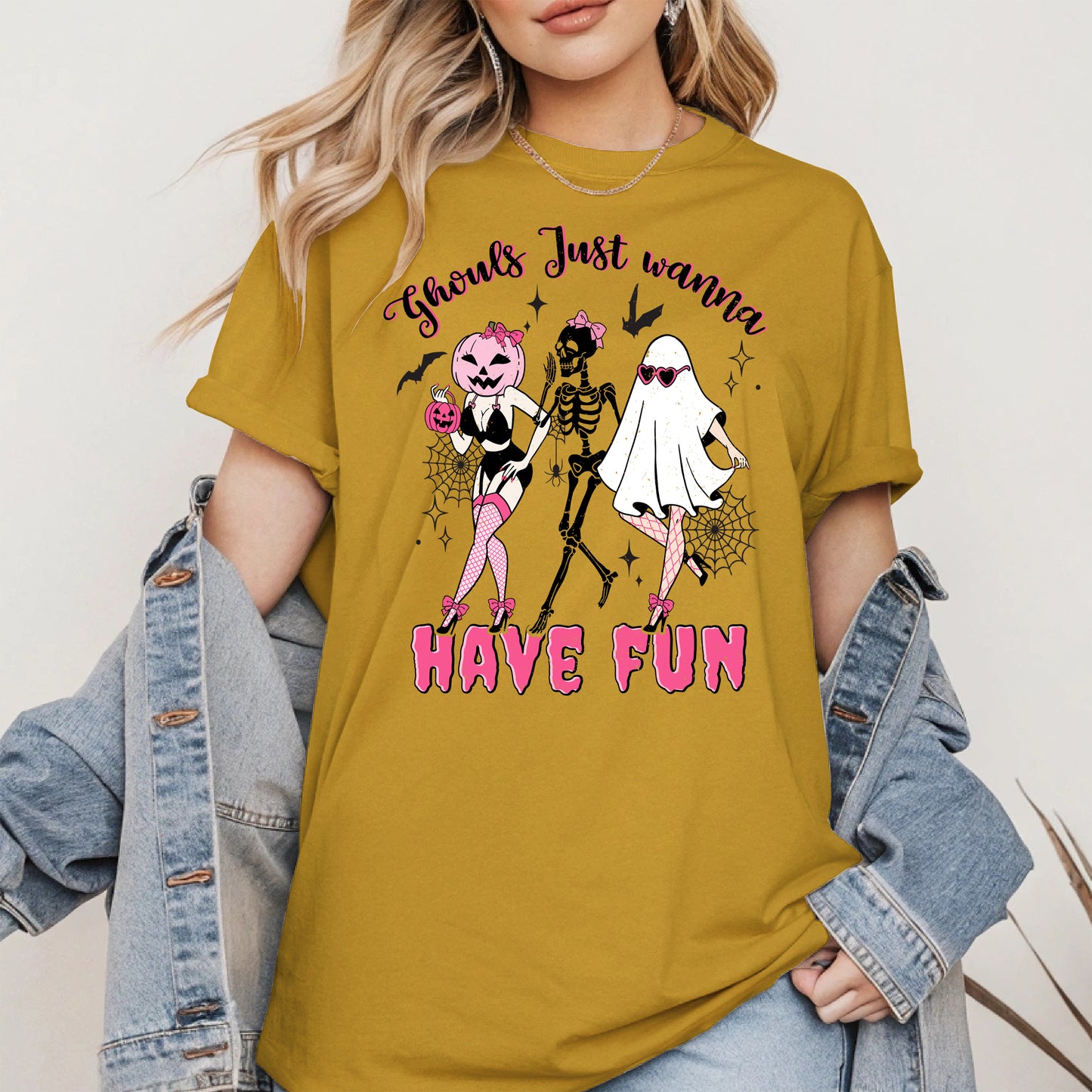 Ghouls Just Wanna Have Fun Halloween Pinup Design