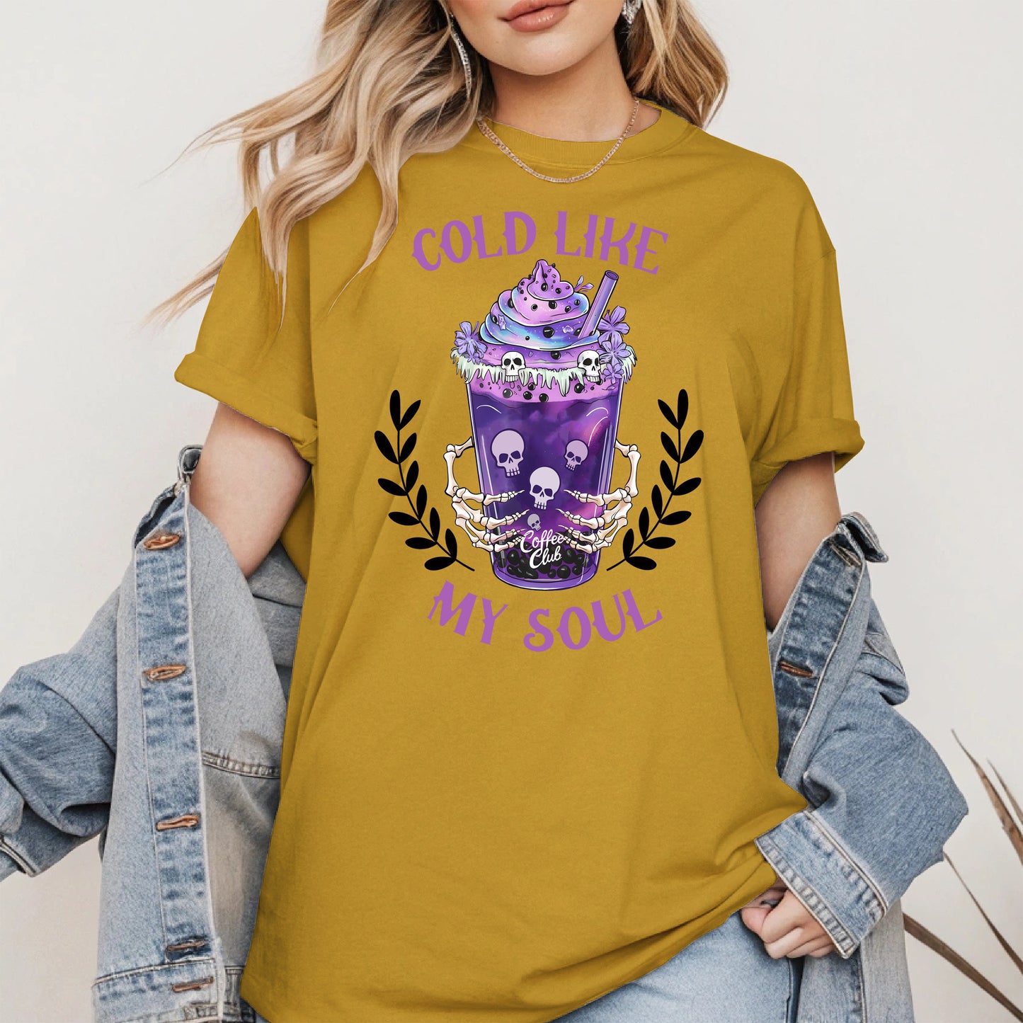 Cold Like My Soul Iced Coffee Halloween Shirt