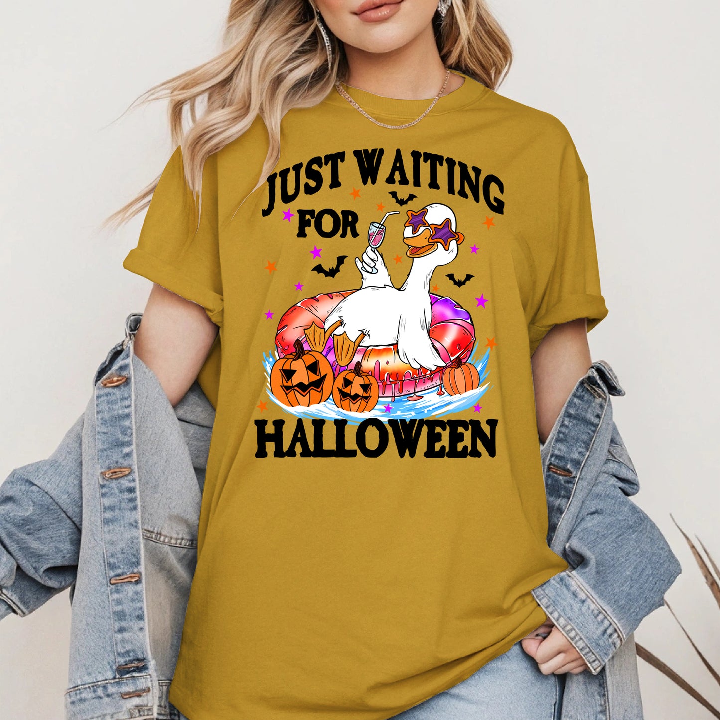 Just waiting for Halloween halloween shirt