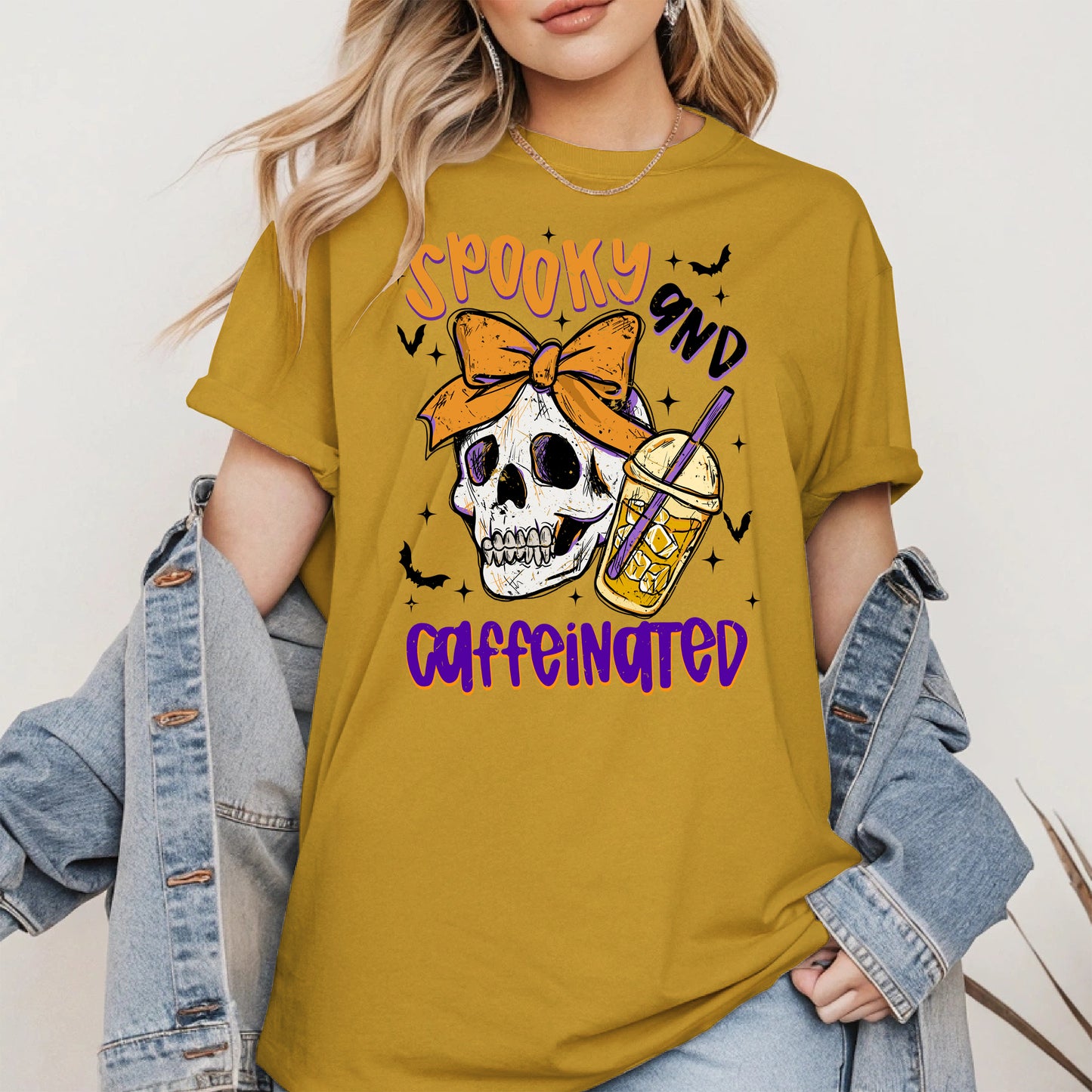 Spooky and Caffeinated halloween shirt