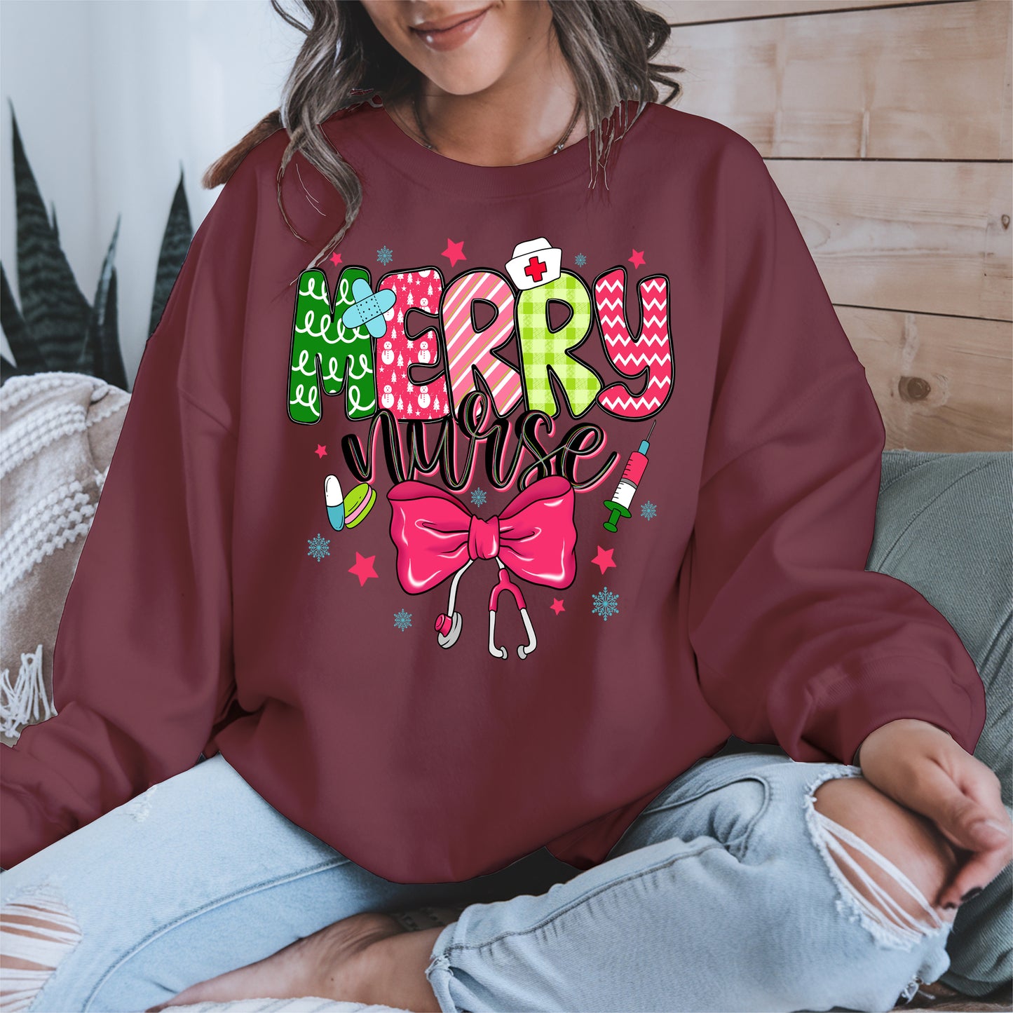 Cute Christmas Nurse Holiday Shirt