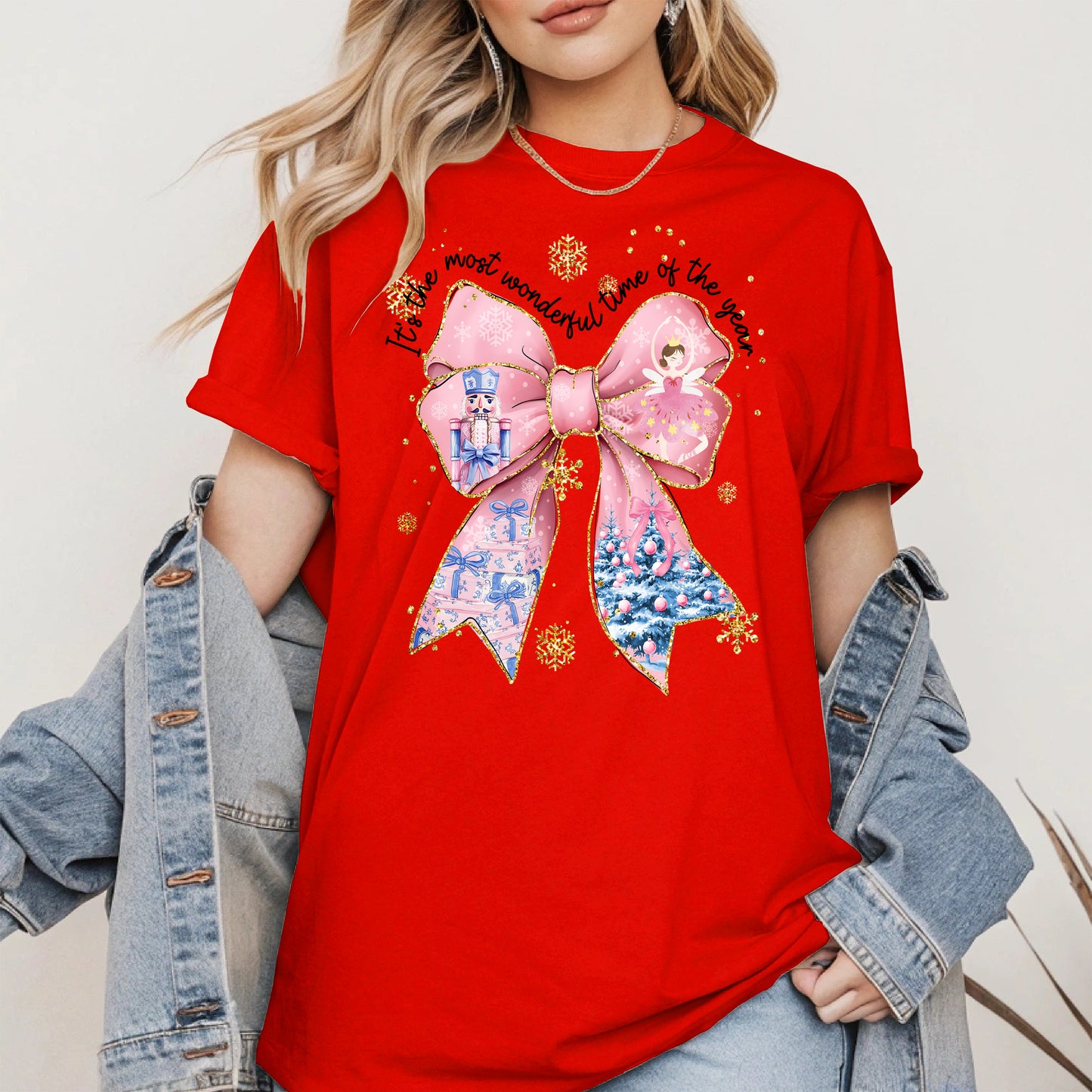 It is the Most Wonderful Time Christmas Bow Shirt