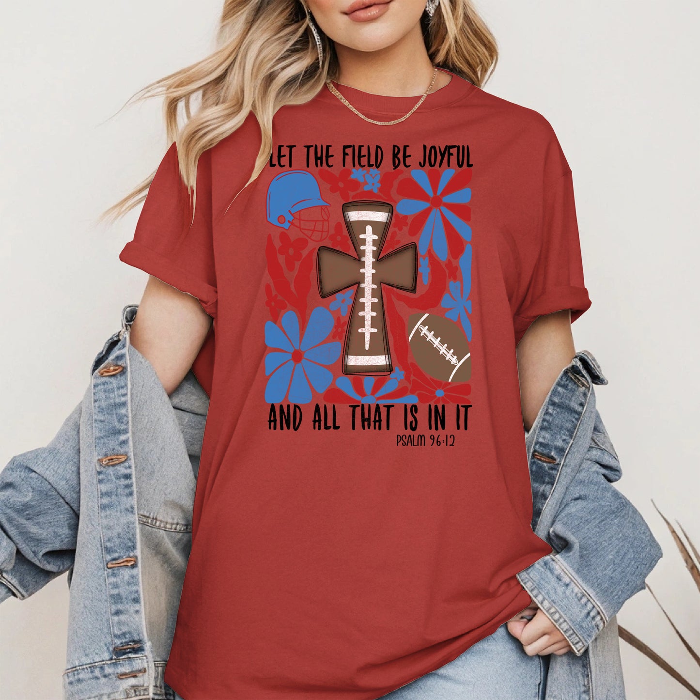 Faith Football Shirt Sport Tee Hoodie Sweatshirt Gift for Fans