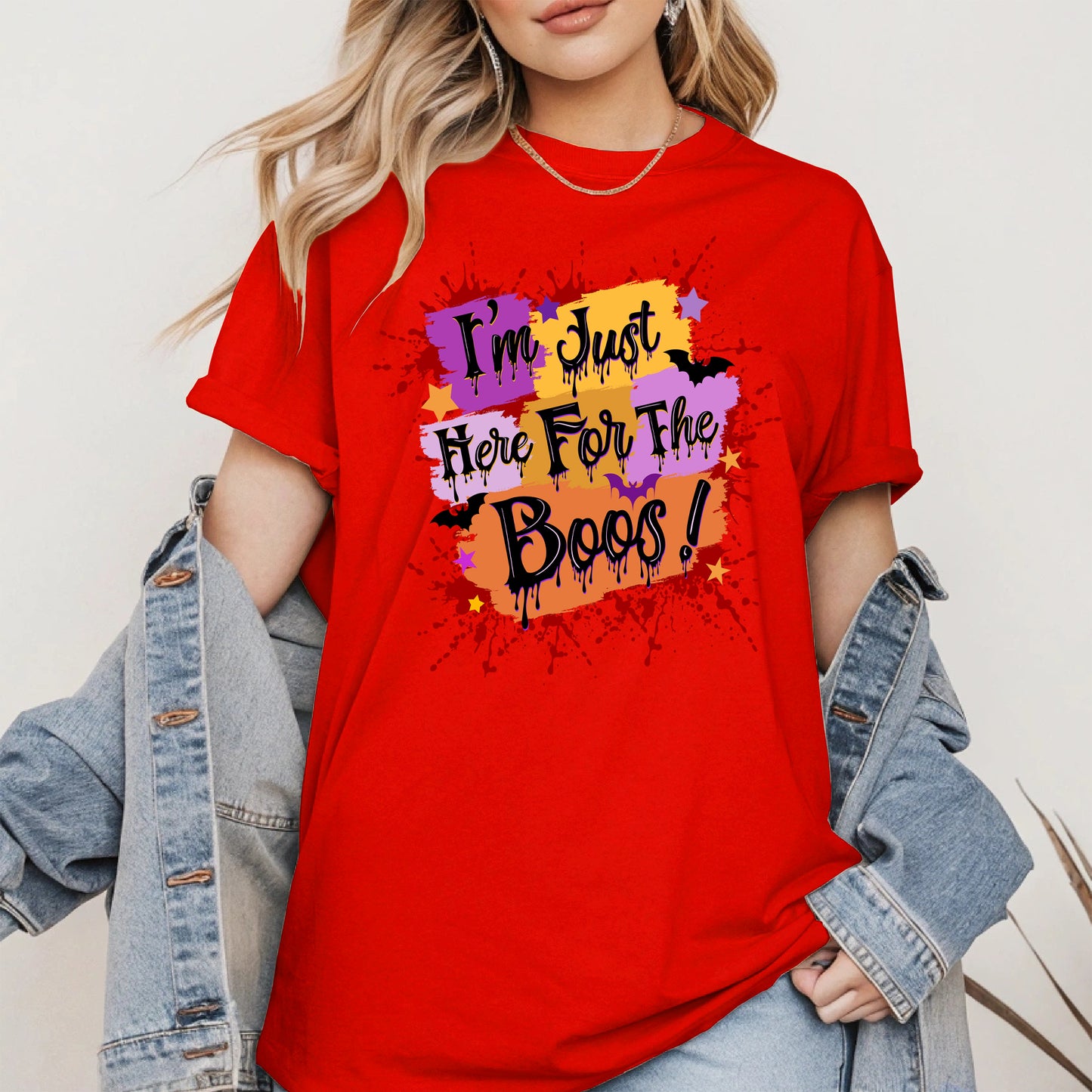 I'm just here for the Boos halloween shirt