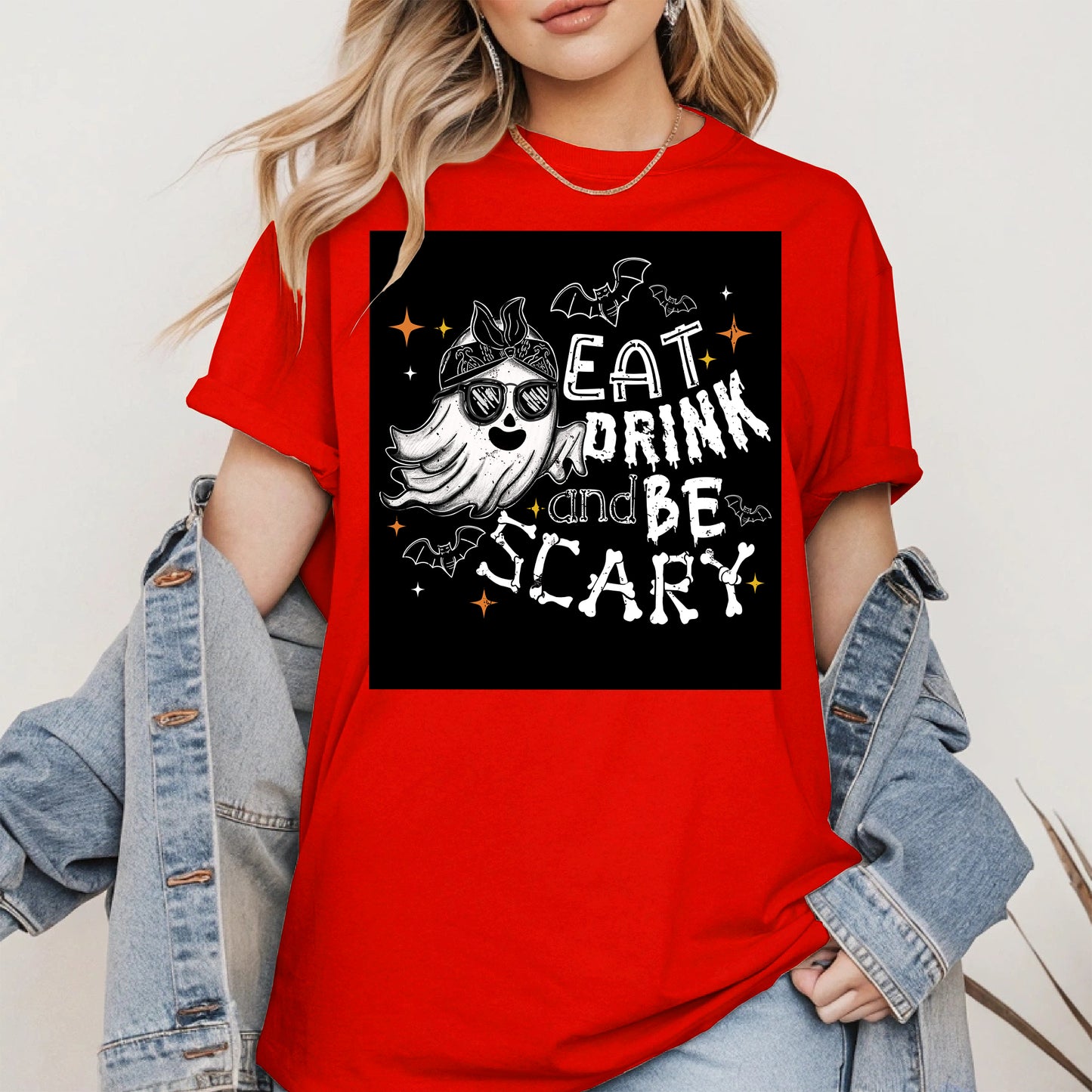 Eat Drink and Be Scary halloween shirt