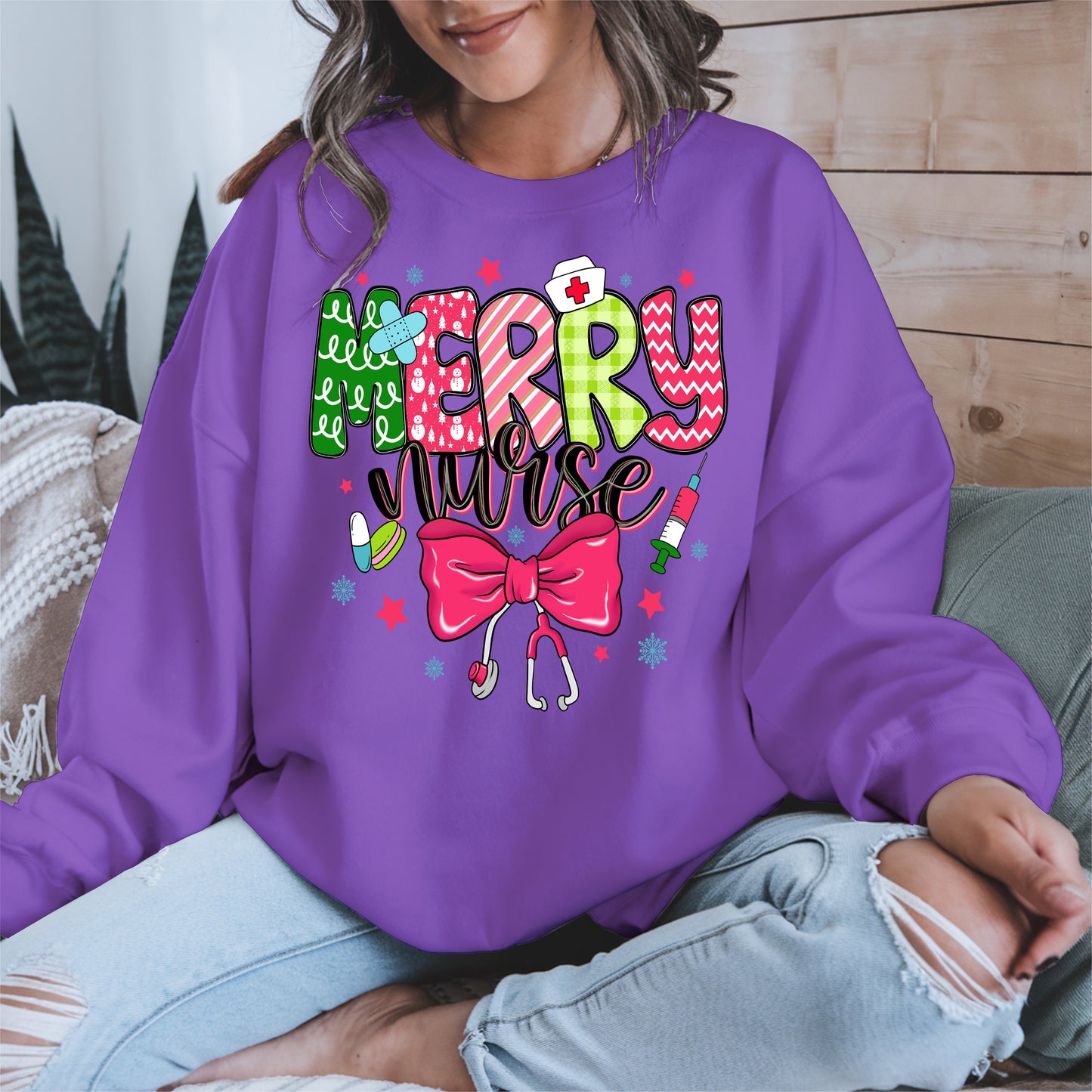 Cute Christmas Nurse Holiday Shirt