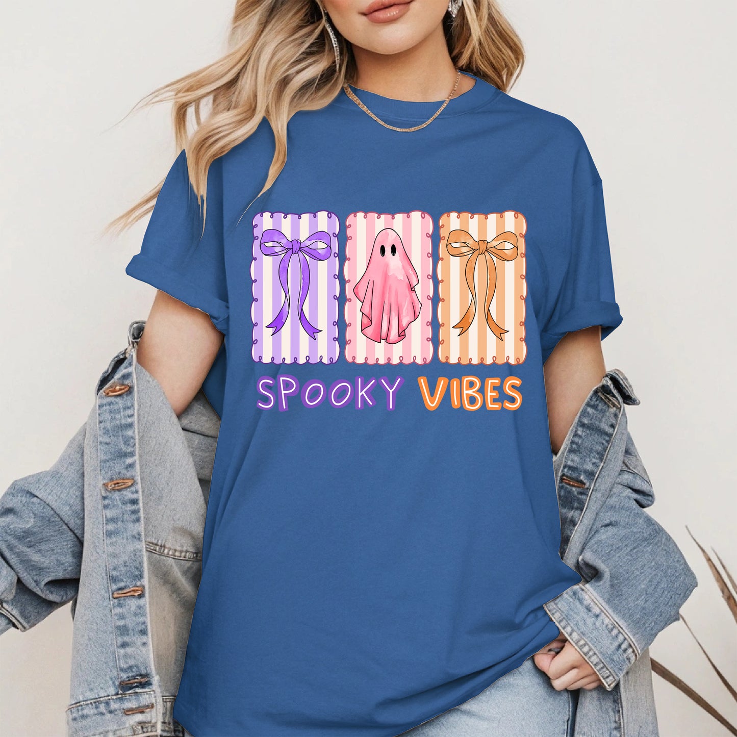 Spooky Vibes Shirt Hoodie Sweatshirt for Halloween and Fall Looks