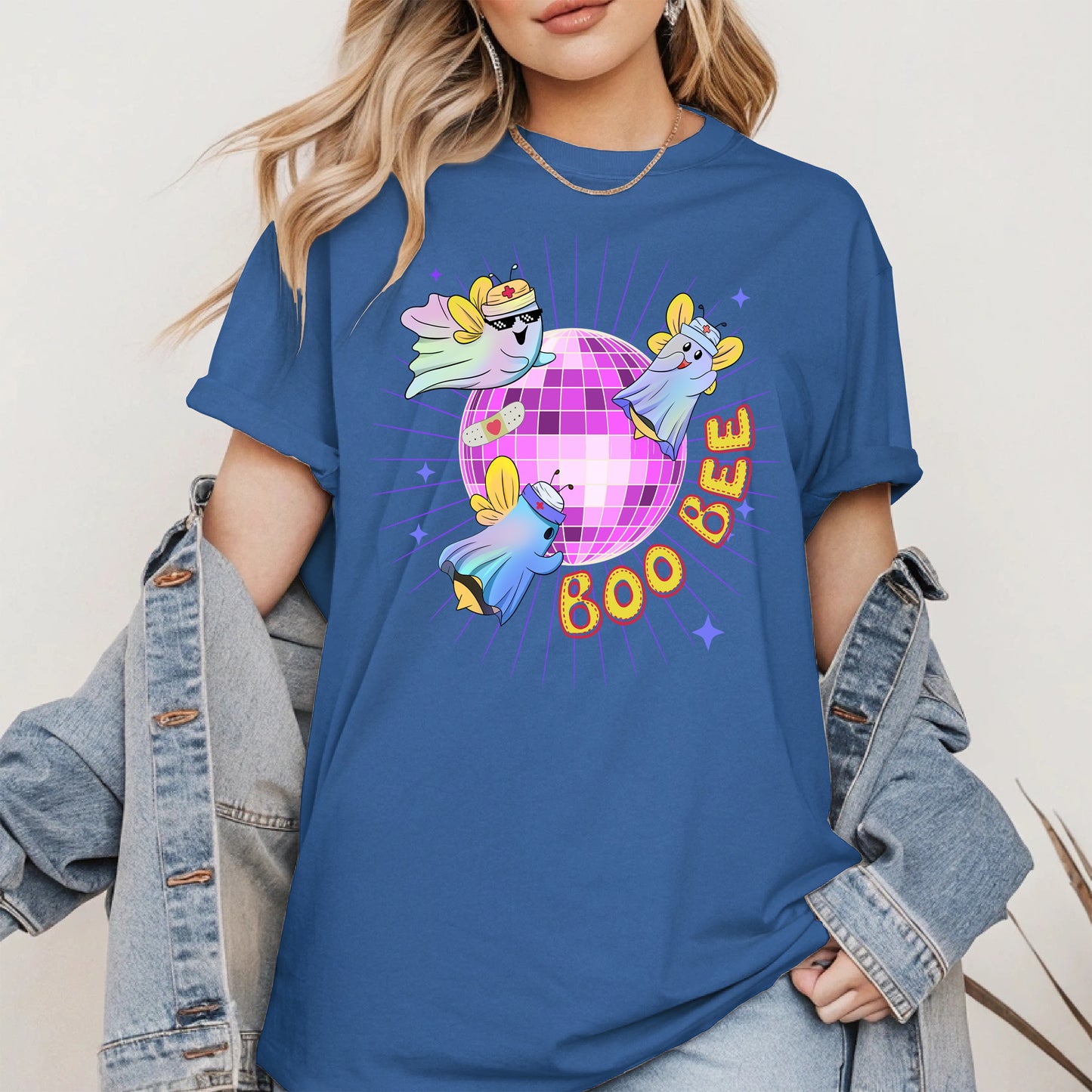 Boo Bee – Cute Disco Ghost Nurse Bee Shirt