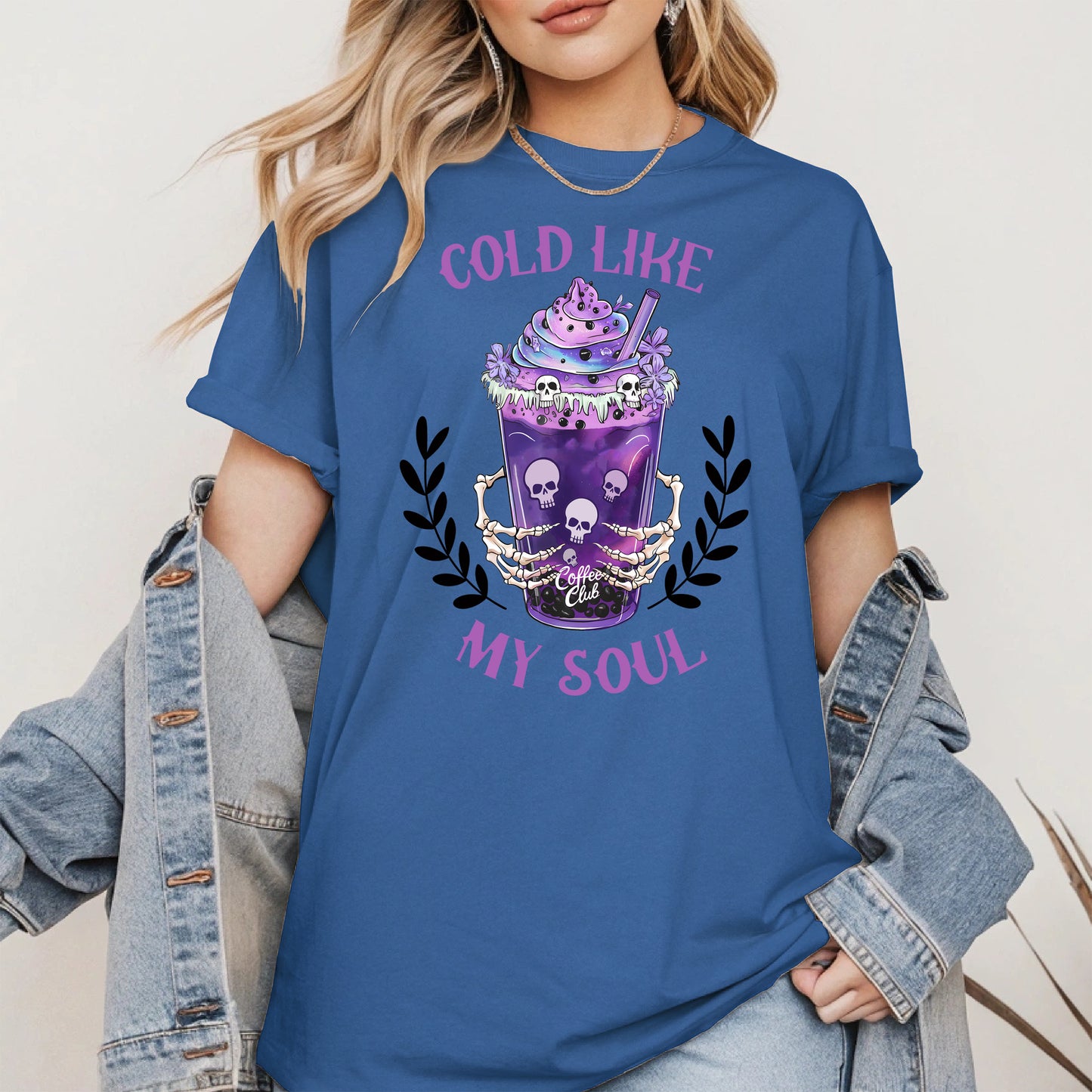 Cold Like My Soul Iced Coffee Halloween Shirt